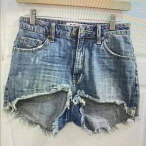 Distressed Denim Women Shorts